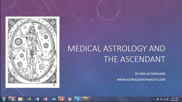 Medical Astrology and the Ascendant, ...