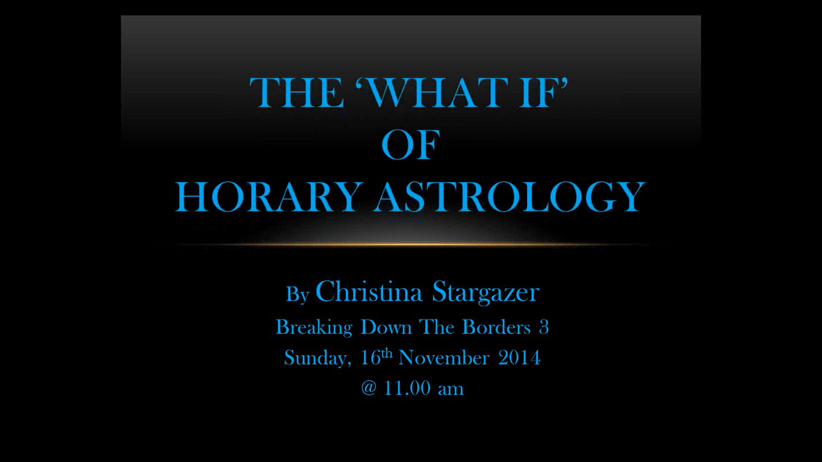The "What If?" of Horary Astrology, with Christina Thomas