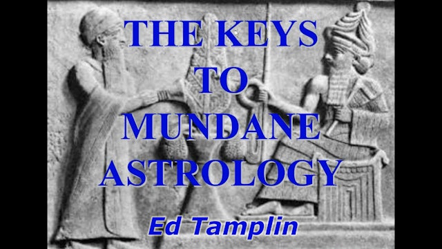 The Keys to Mundane Astrology, with Ed Tamplin