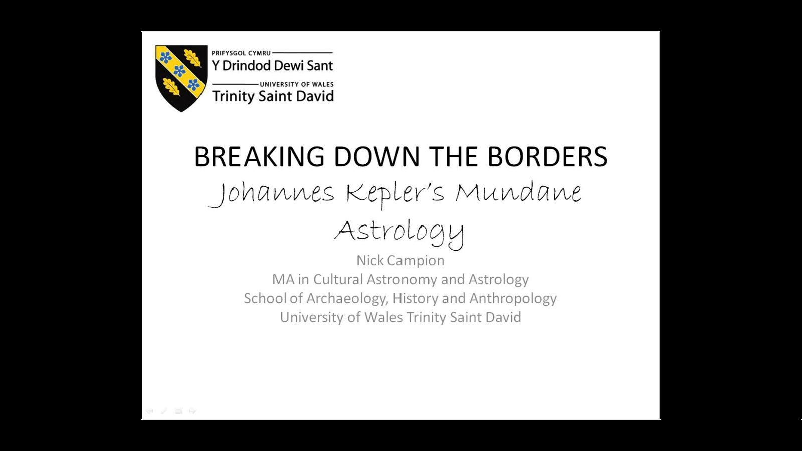 Johannes Kepler's Mundane Astrology, with Nicholas Campion