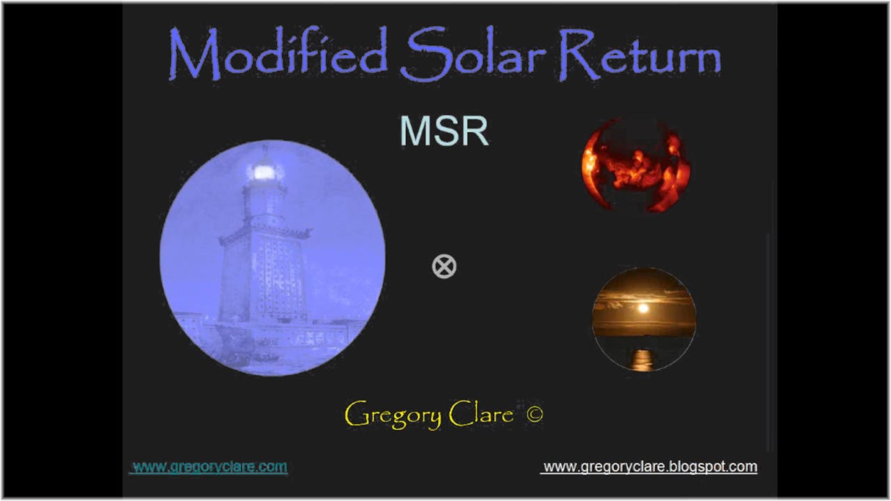 Modified Solar Return (MSR), with Gregory Clare - Predictive Techniques ...