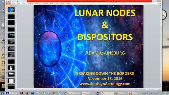 The Lunar Nodes and Their Dispositors, with Adam Gainsburg