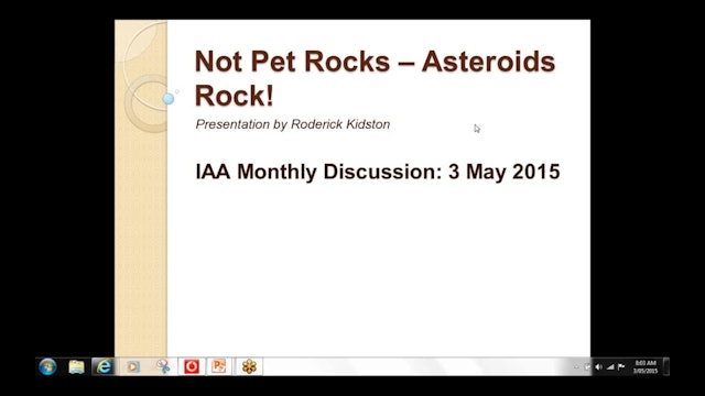 Not Pet Rocks: The Asteroids Rock, with Roderick Kidston