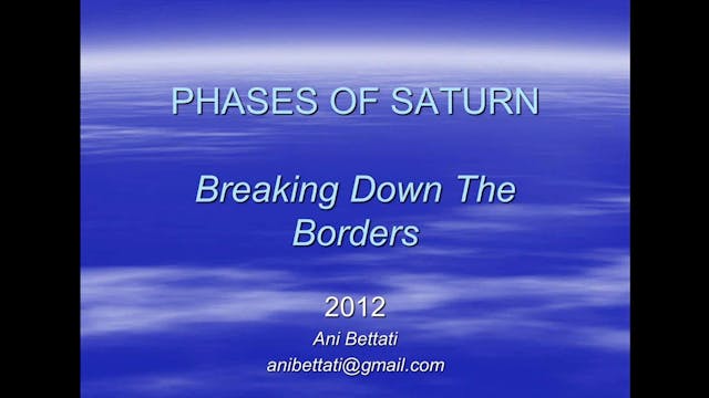 The Phases of Saturn, with Ani Bettati