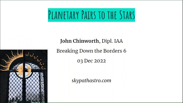 Planetary Pairs to the Stars, with John Chinworth