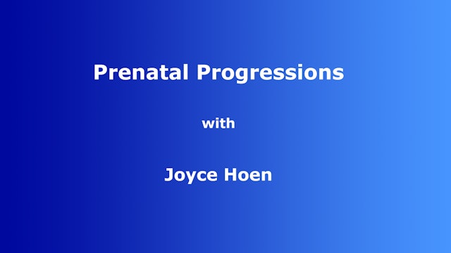 Prenatal Progressions, with Joyce Hoen