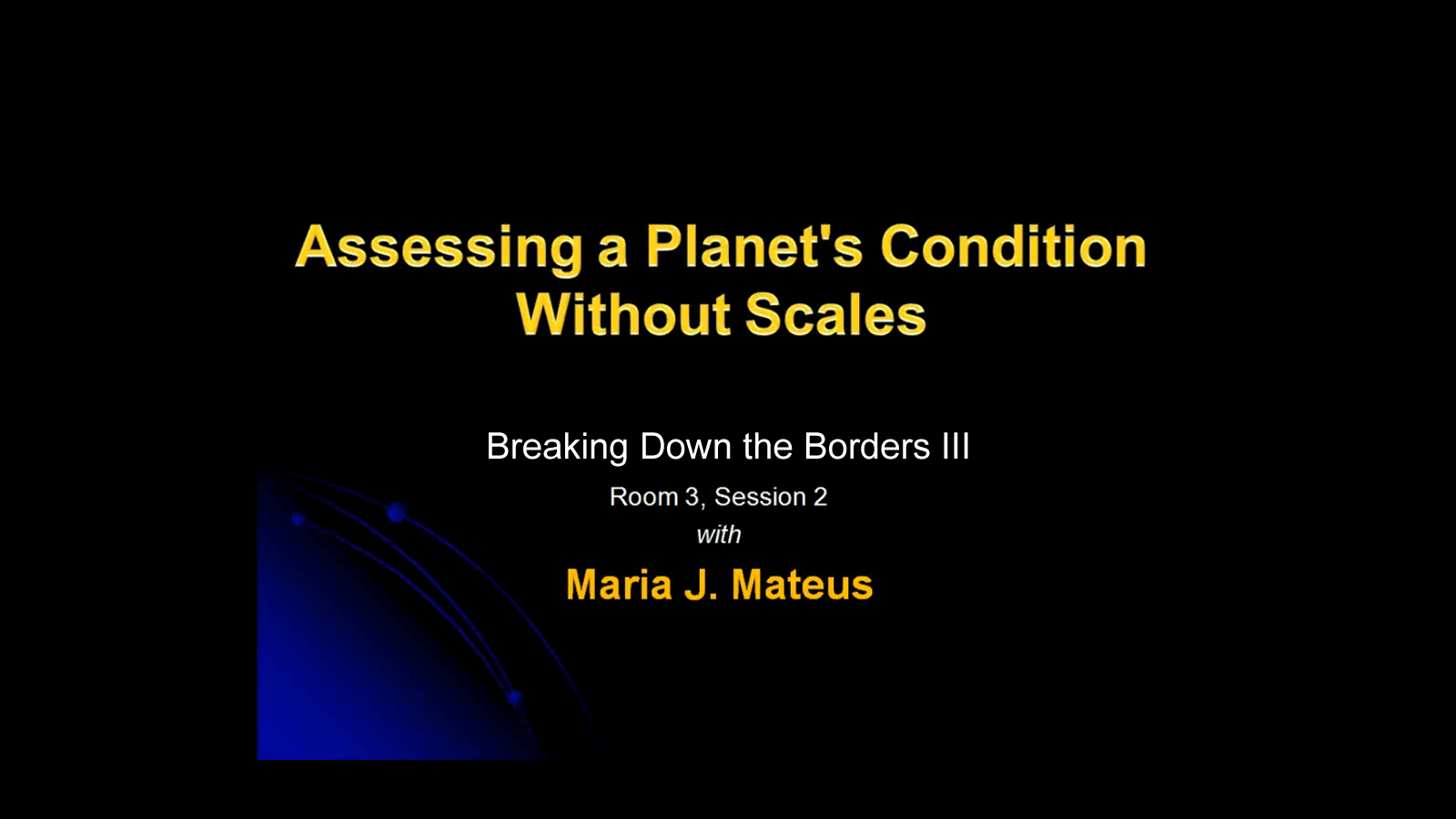 Assessing a Planet's Condition with Scales, with Maria Mateus