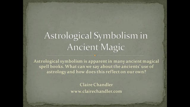 Astrological Symbolism in Ancient Mag...