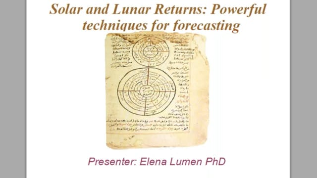 Solar and Lunar Returns: Powerful Too...