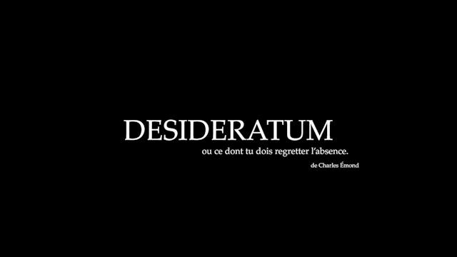 Desideratum