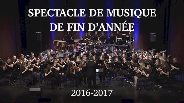 Spectacle de musique de fin d'année 2016-2017