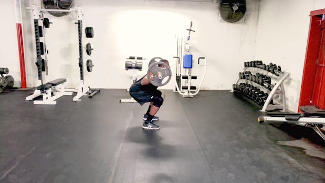 Barbell Back Squat Side view