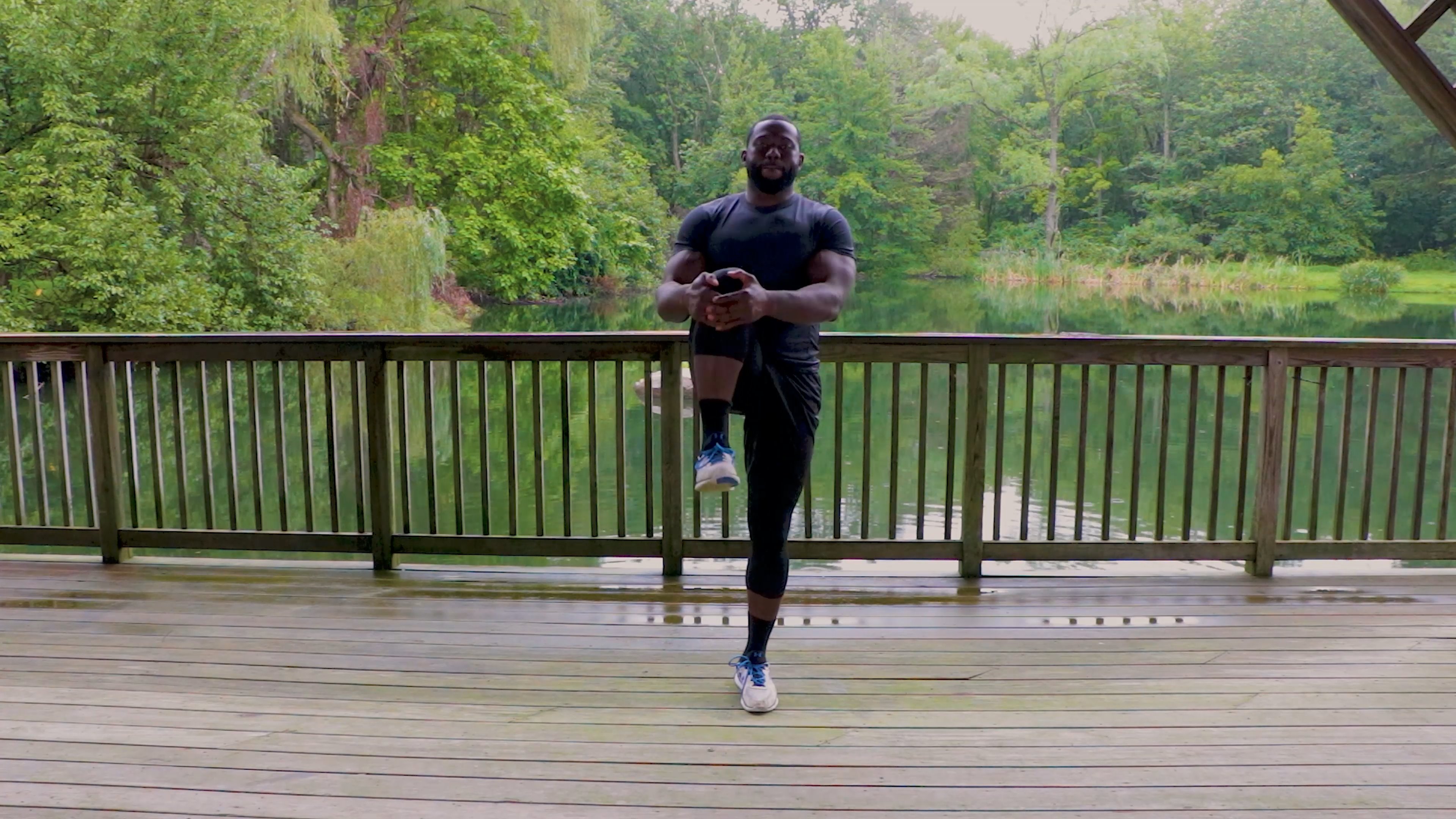 Dynamic Warmup Knee to Chest