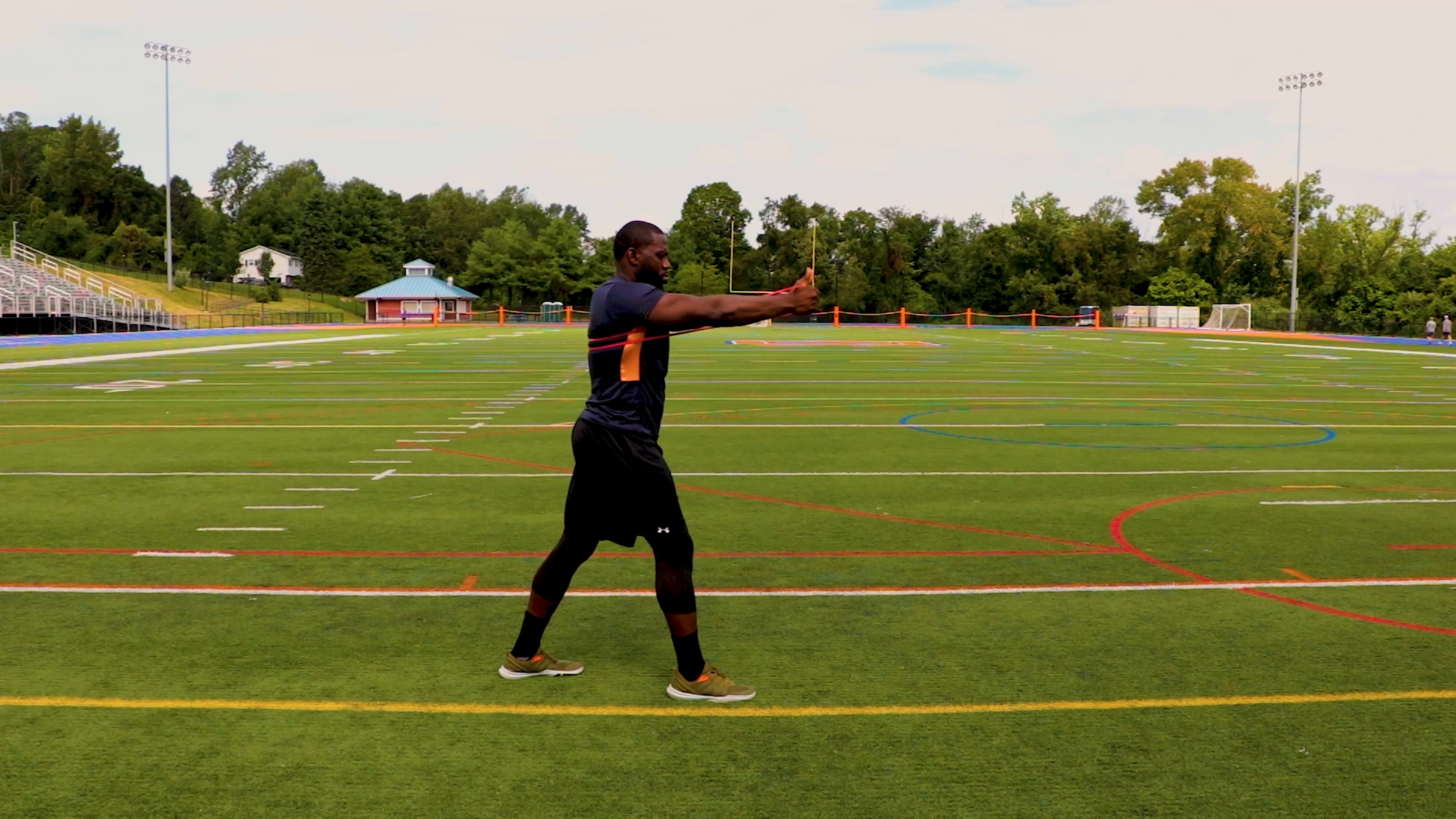 Split Stance Banded Chest Fly