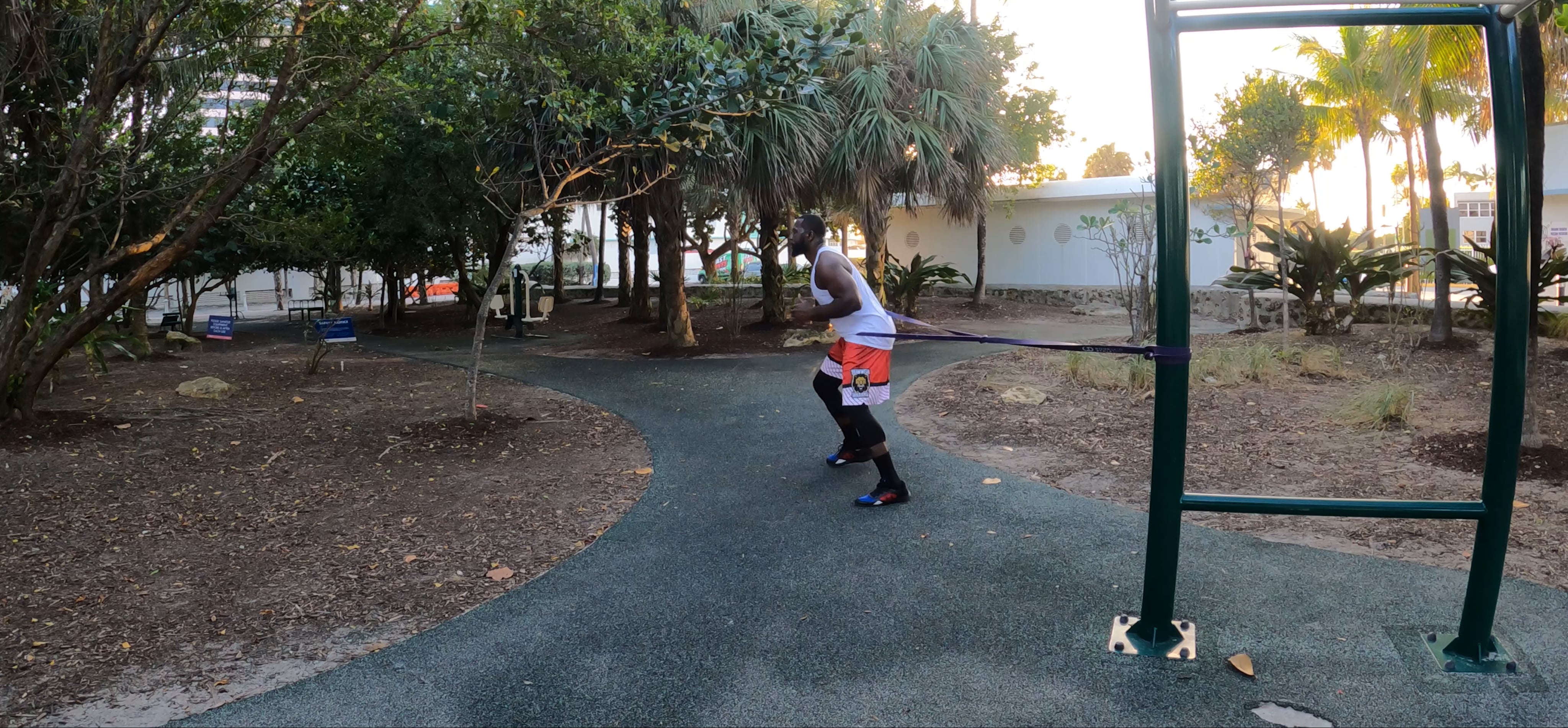 Band Lateral Lunge with Lateral Shuffle