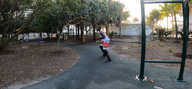 Band Lateral Lunge with Lateral Shuffle