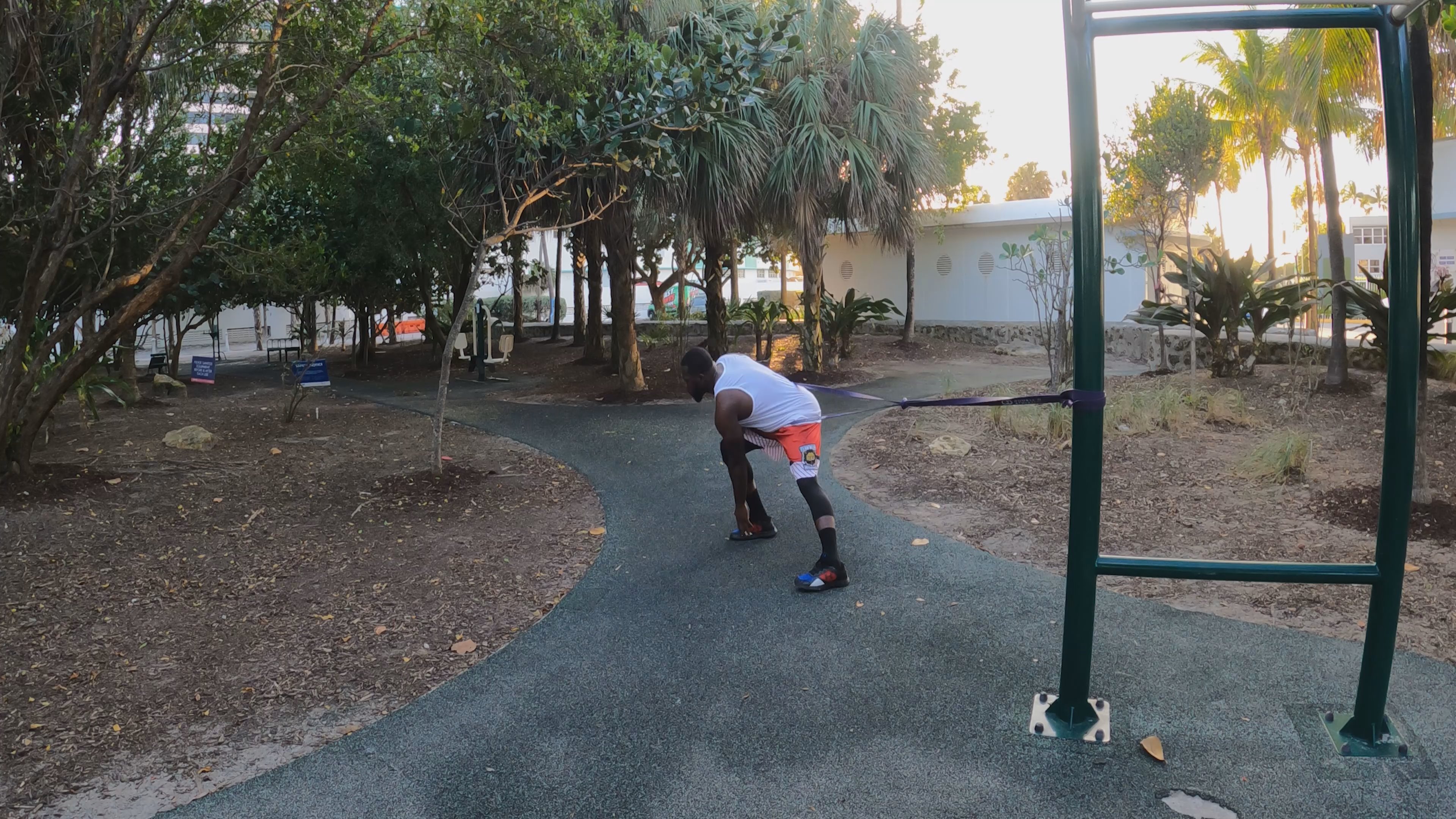 Band Lateral Lunge with Reach