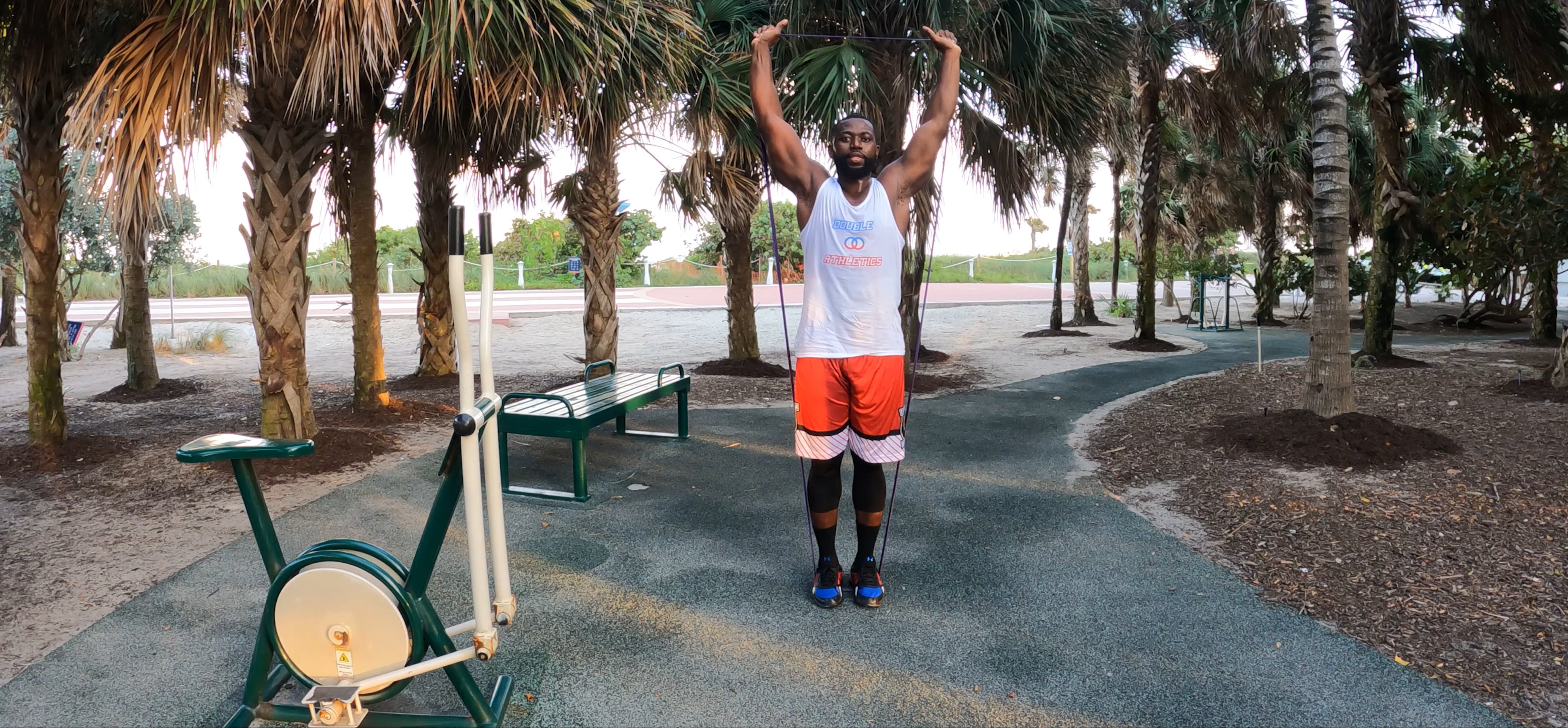 Band Shoulder Press Iso Hold