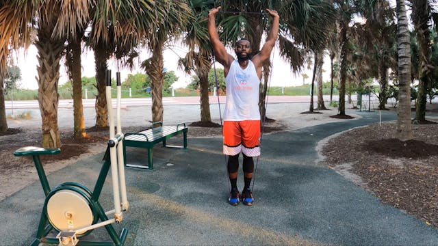 Band Shoulder Press Iso Hold