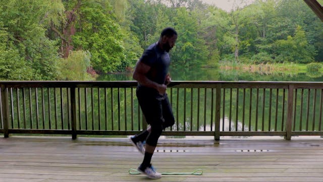 Line Hop Side to Side Single Leg