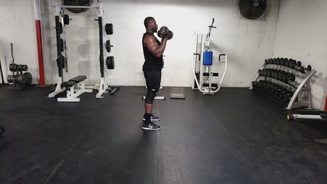 DB Deadlift into Curl