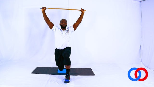 Tall Kneeling Rotation with Dowel Left