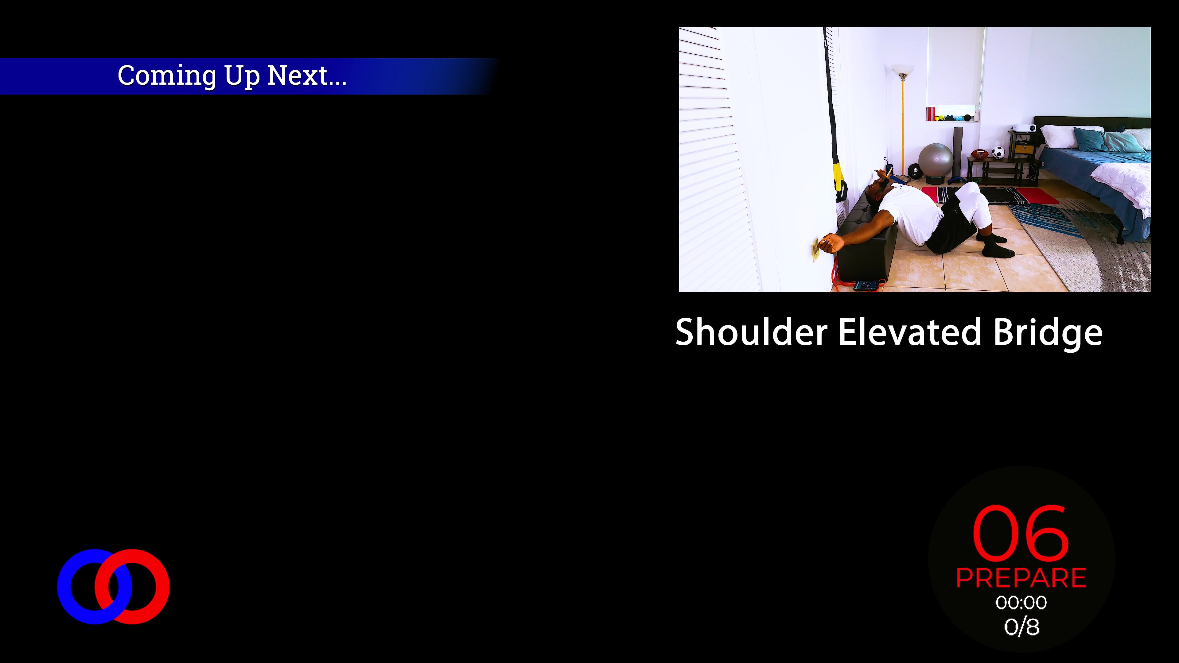 Shoulder Elevated bridge HOld & Reps Side View