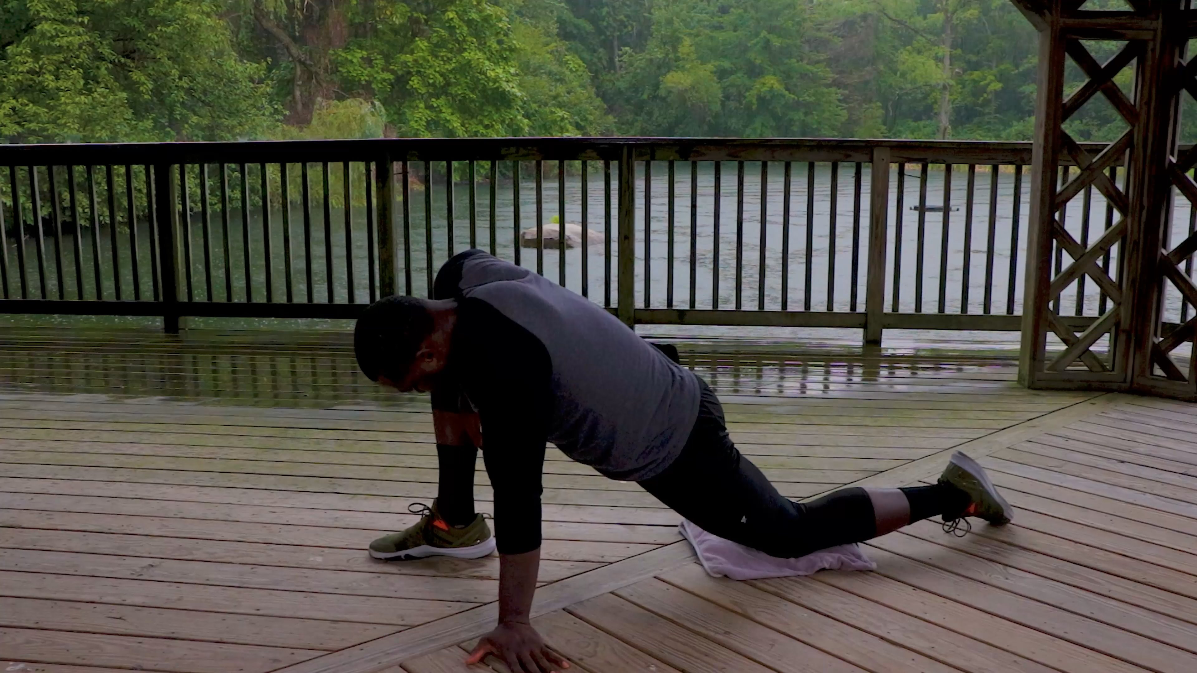 Half Kneeling Hip Flexor and Adductor Stretch