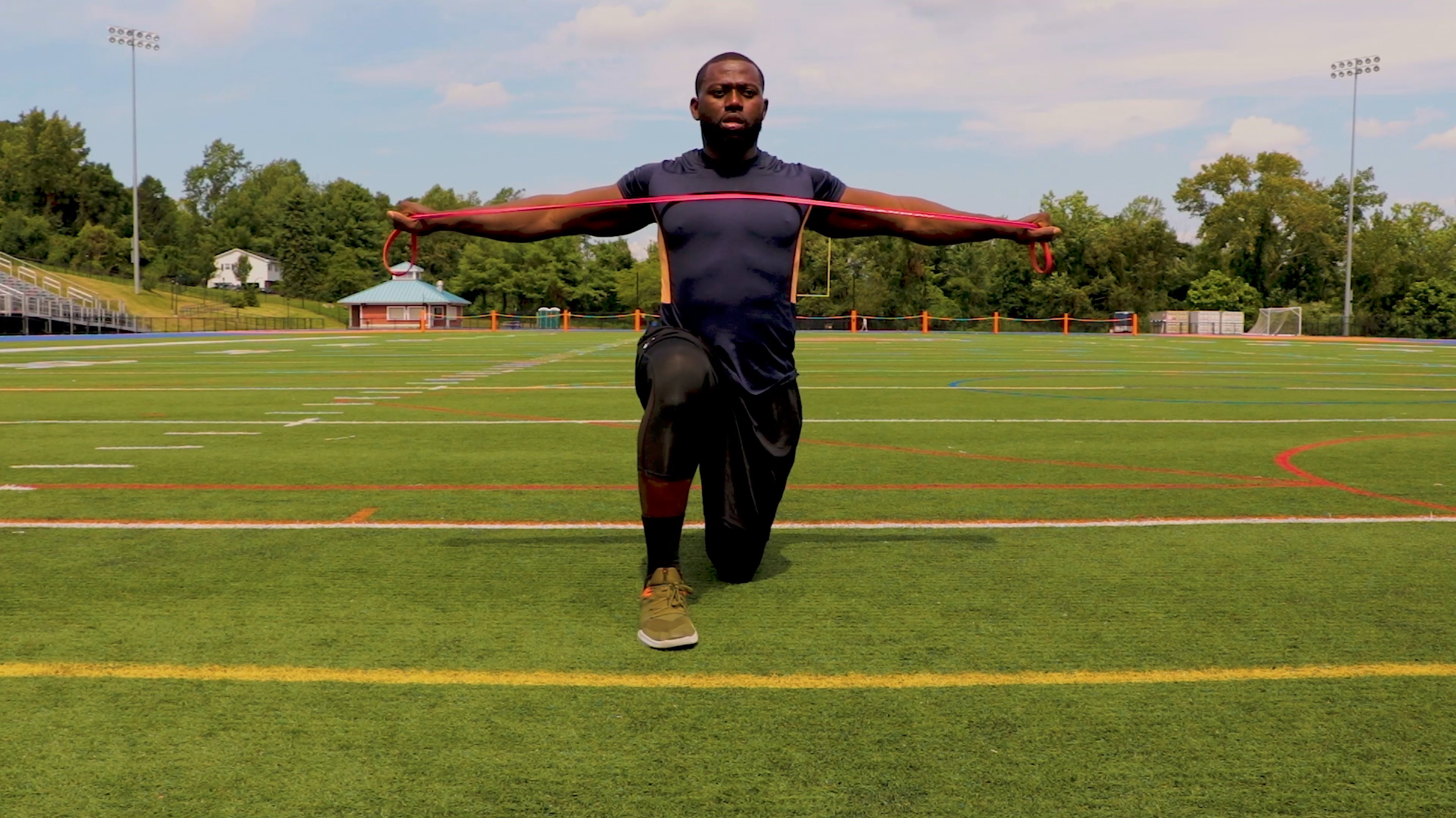 Half Kneeling Pull Apart 3-3-3