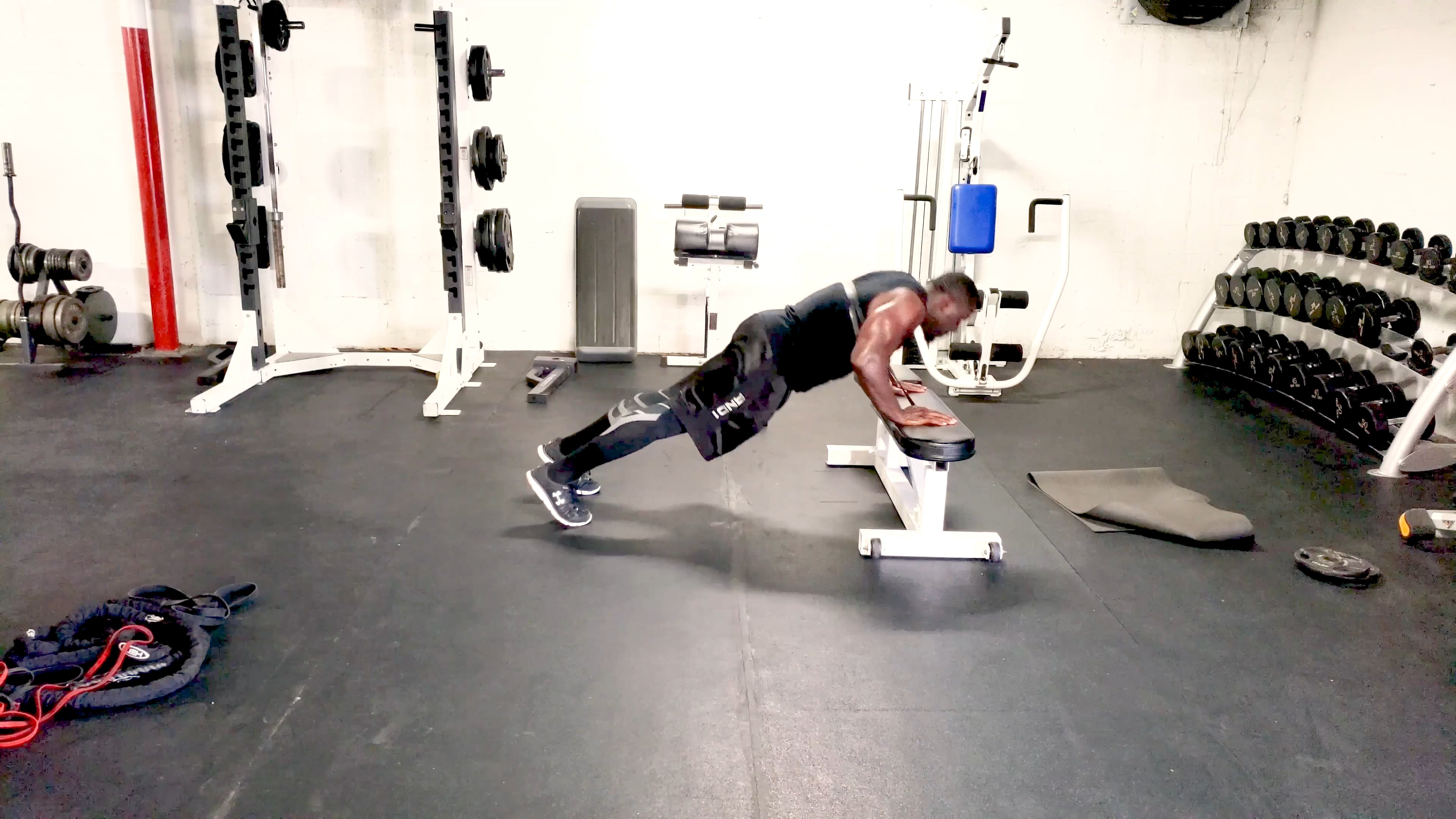 Band Incline Chest Press