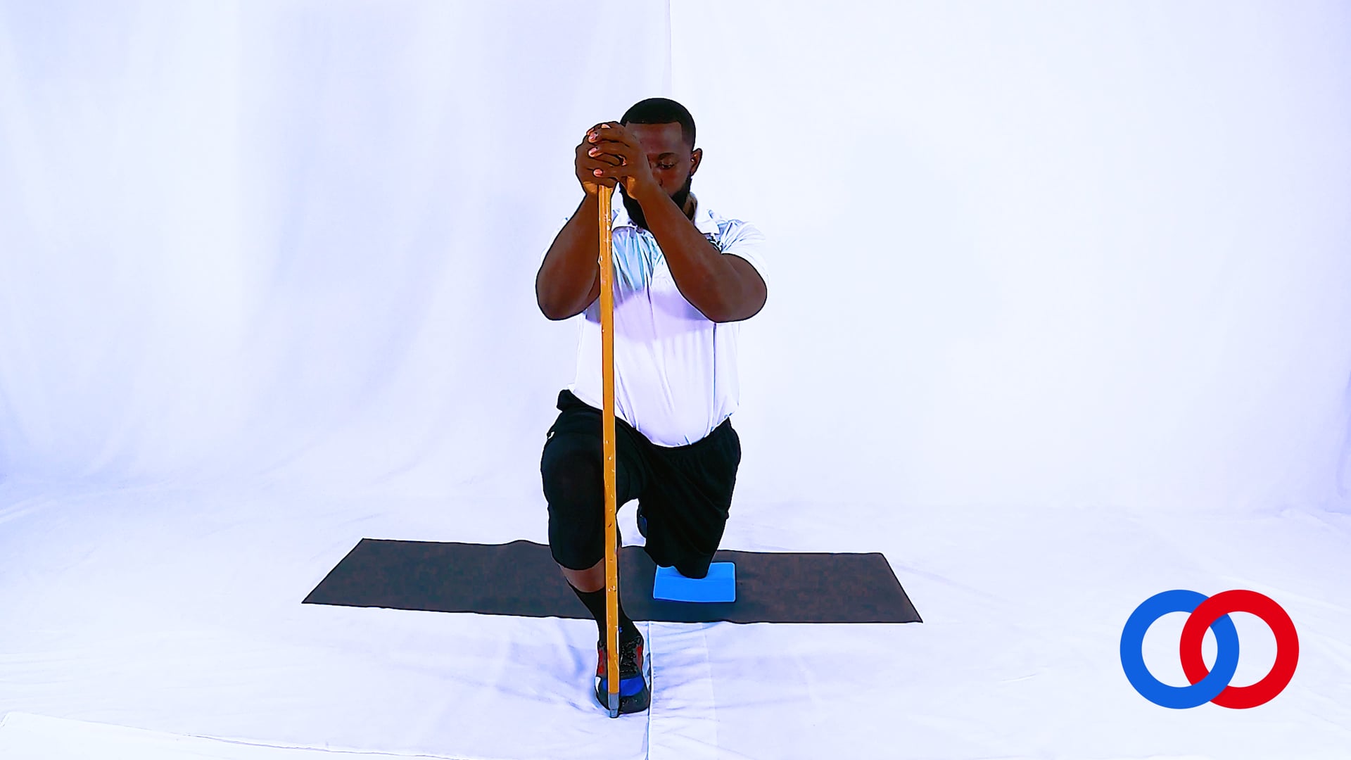 Dorsiflexion from Half Kneeling with Dowel