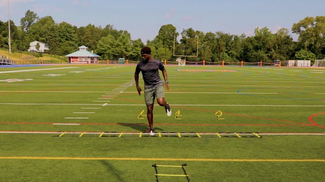 Ladder Drills 1 Leg Lateral Hop