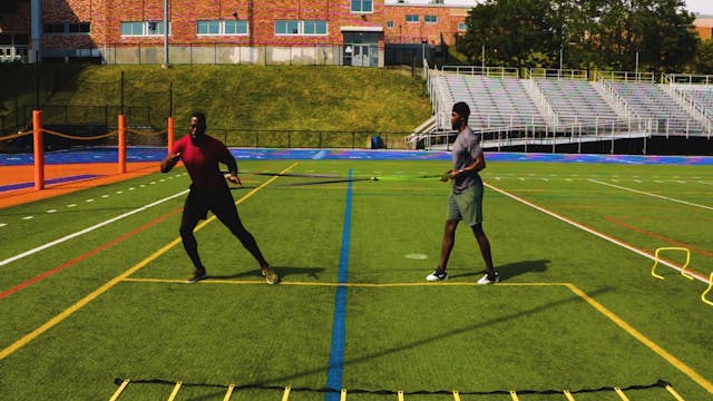 LATERAL LUNGE INTO SHUFFLE