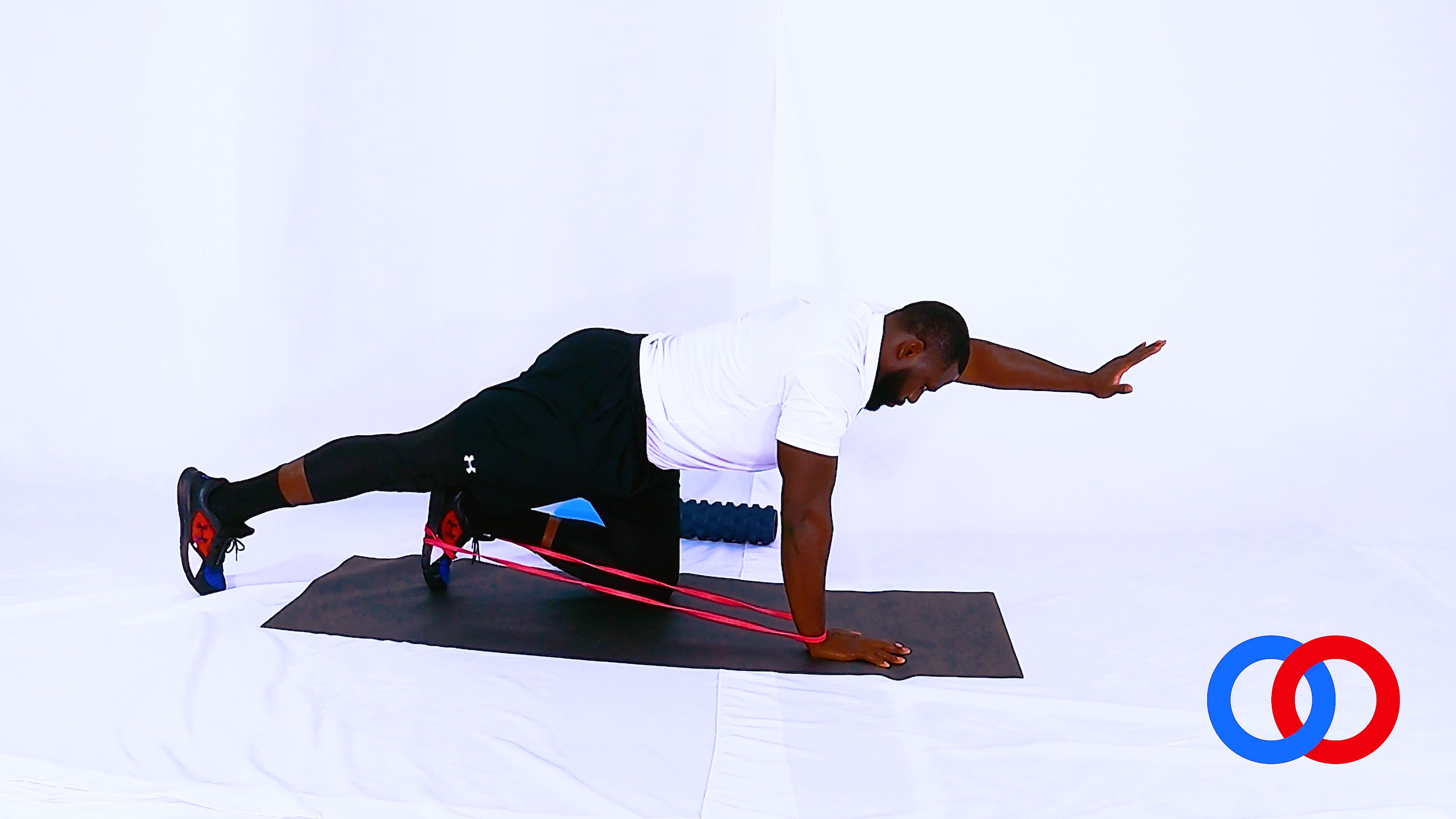 Assisted Bird Dog - Leg Slide with Opposite Arm Lift