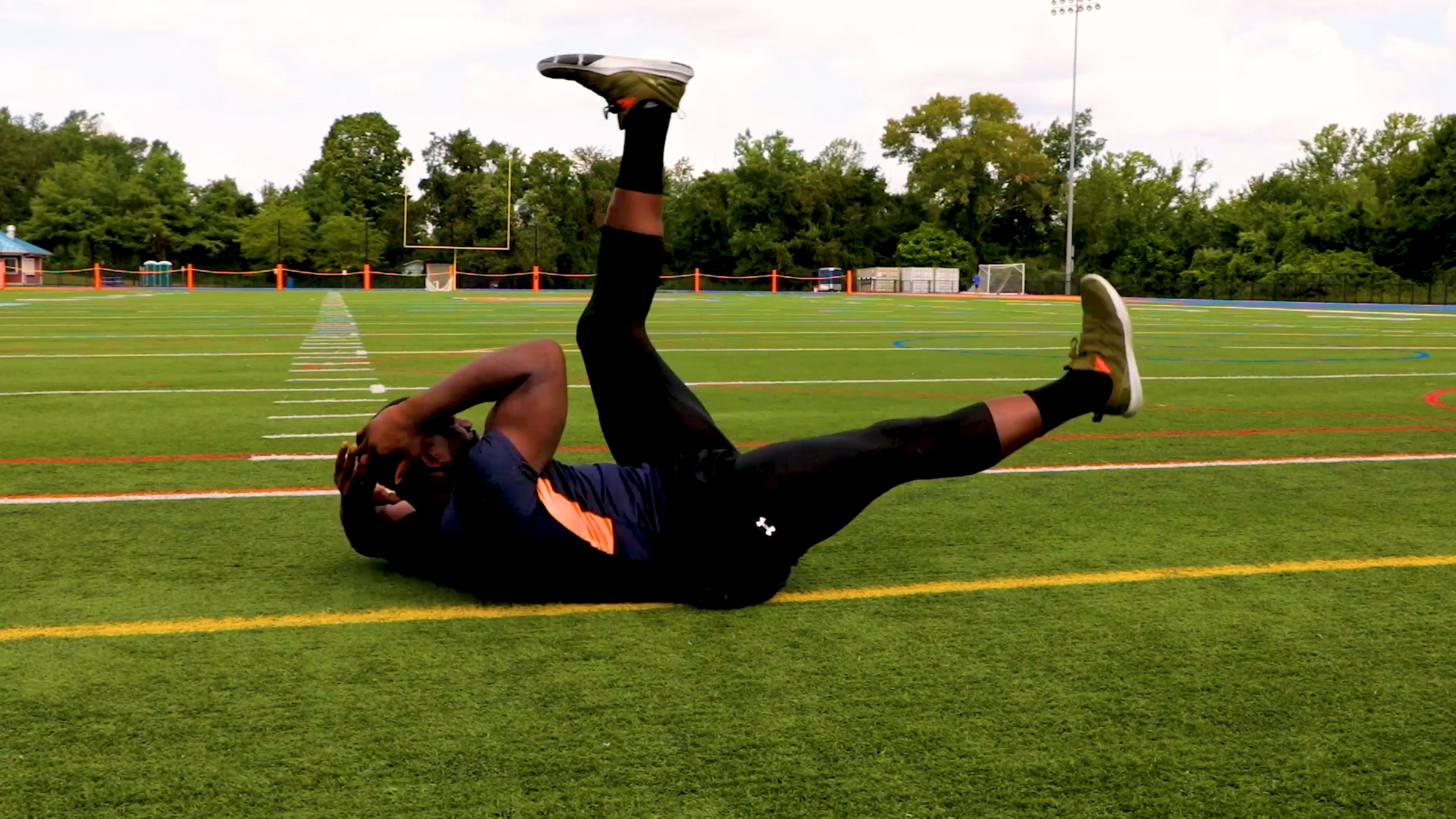 Straight Leg Bicycle Crunches