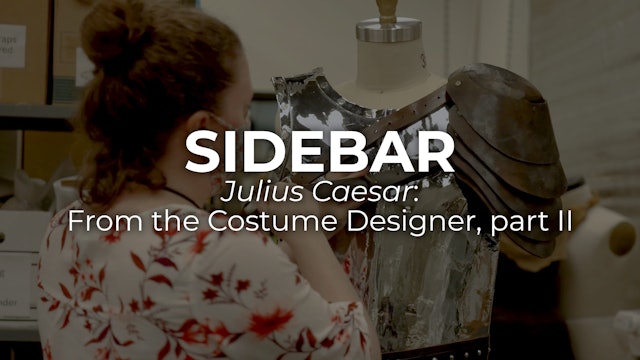 SIDEBAR Julius Caesar: From the Costume Designer, part II