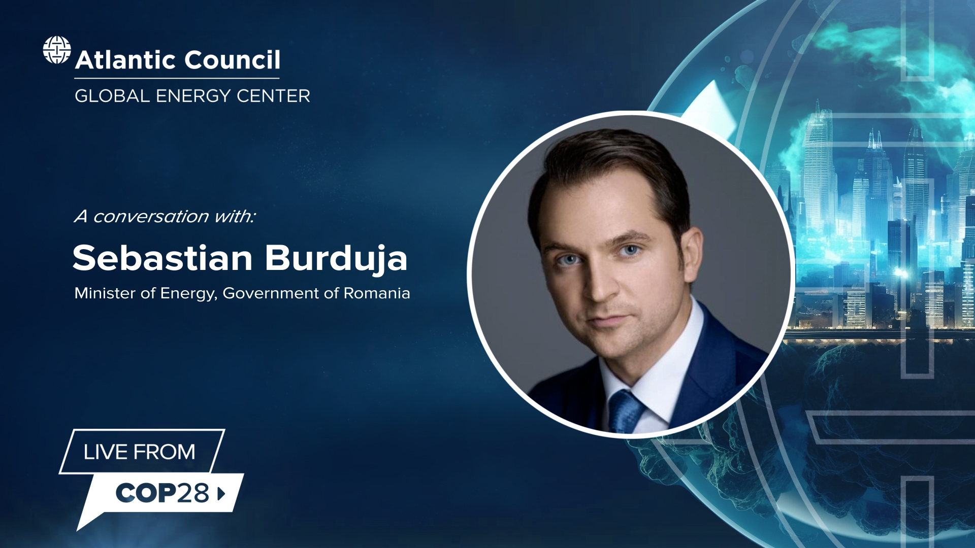 Sebastian Burduja Live from COP28 on Romania's coal phaseout ambitions