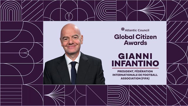 FIFA President Gianni Infantino recei...