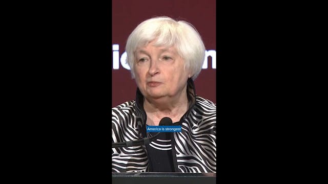 Secretary Janet Yellen accepts the At...