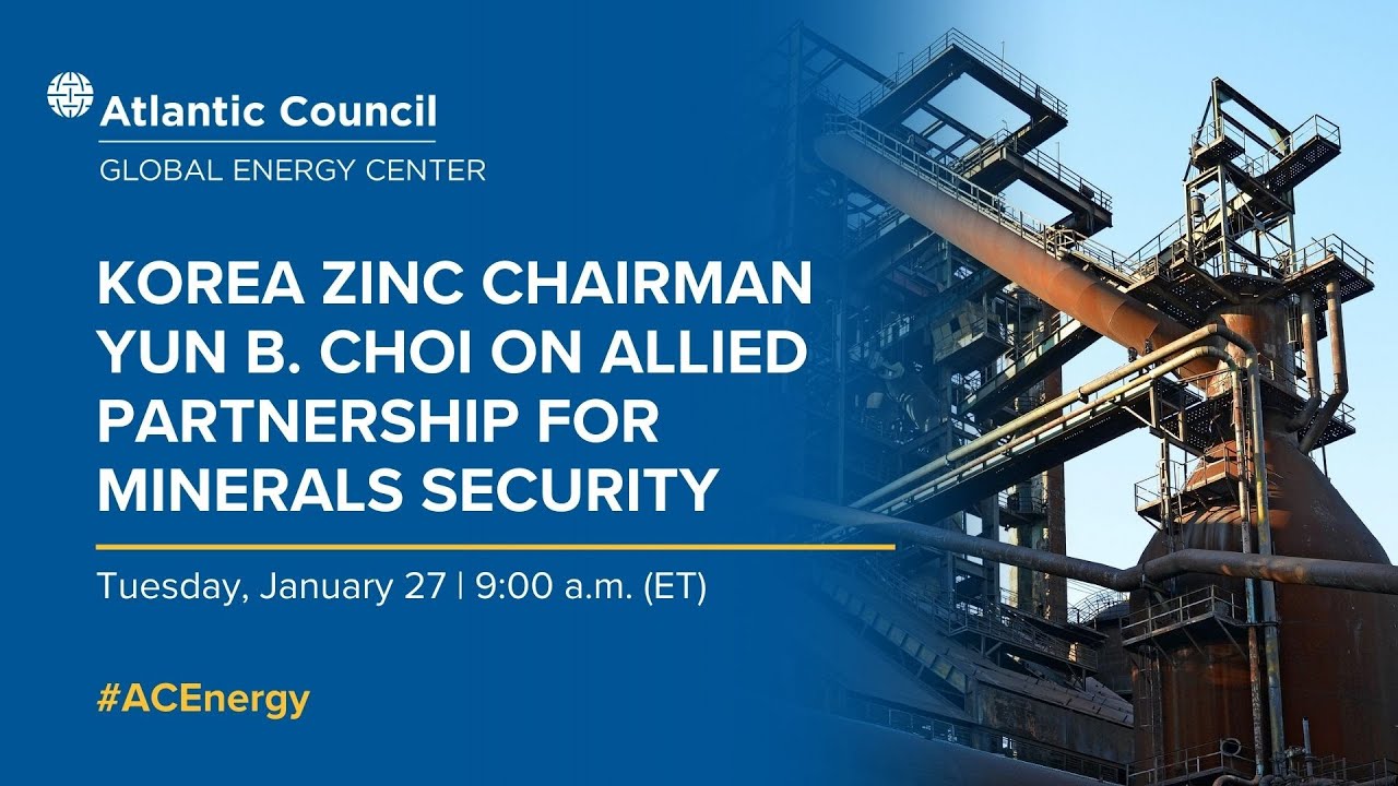 Korea Zinc Chairman Yun B. Choi on allied partnership for minerals security