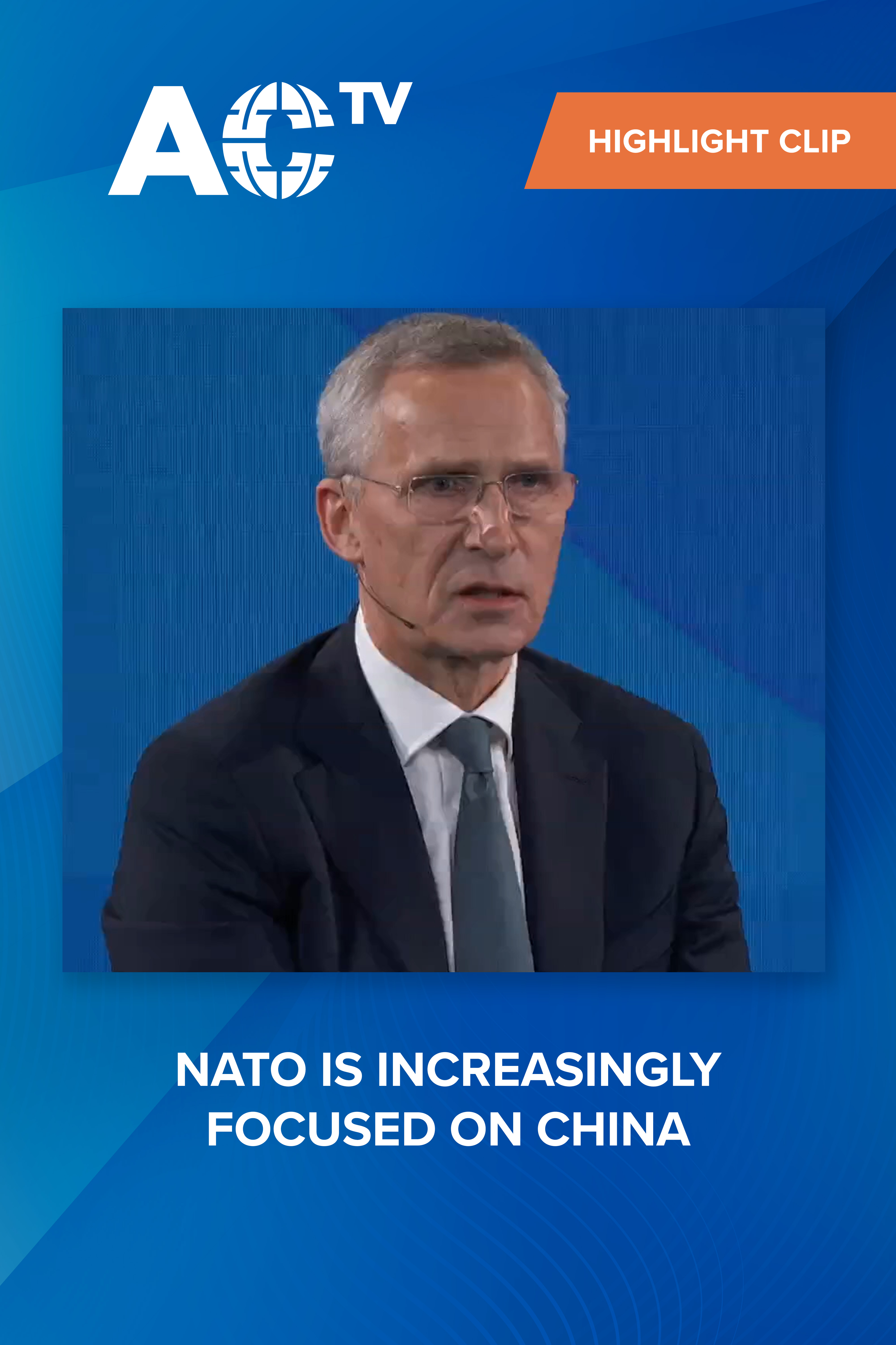 NATO Secretary General: "China is the main enabler" of war in Ukraine