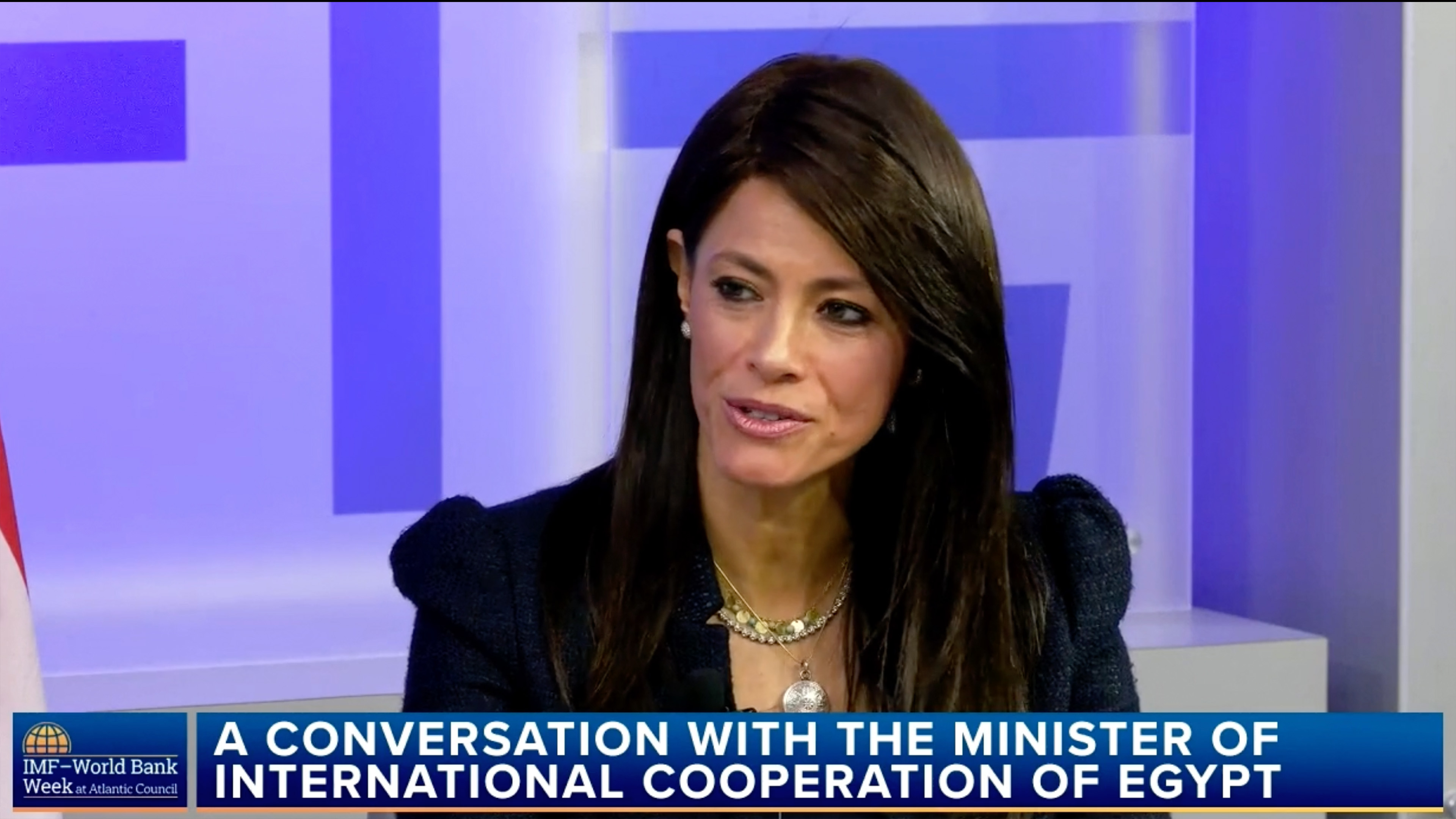 Minister of International Cooperation of Egypt, Rania Al-Mashat