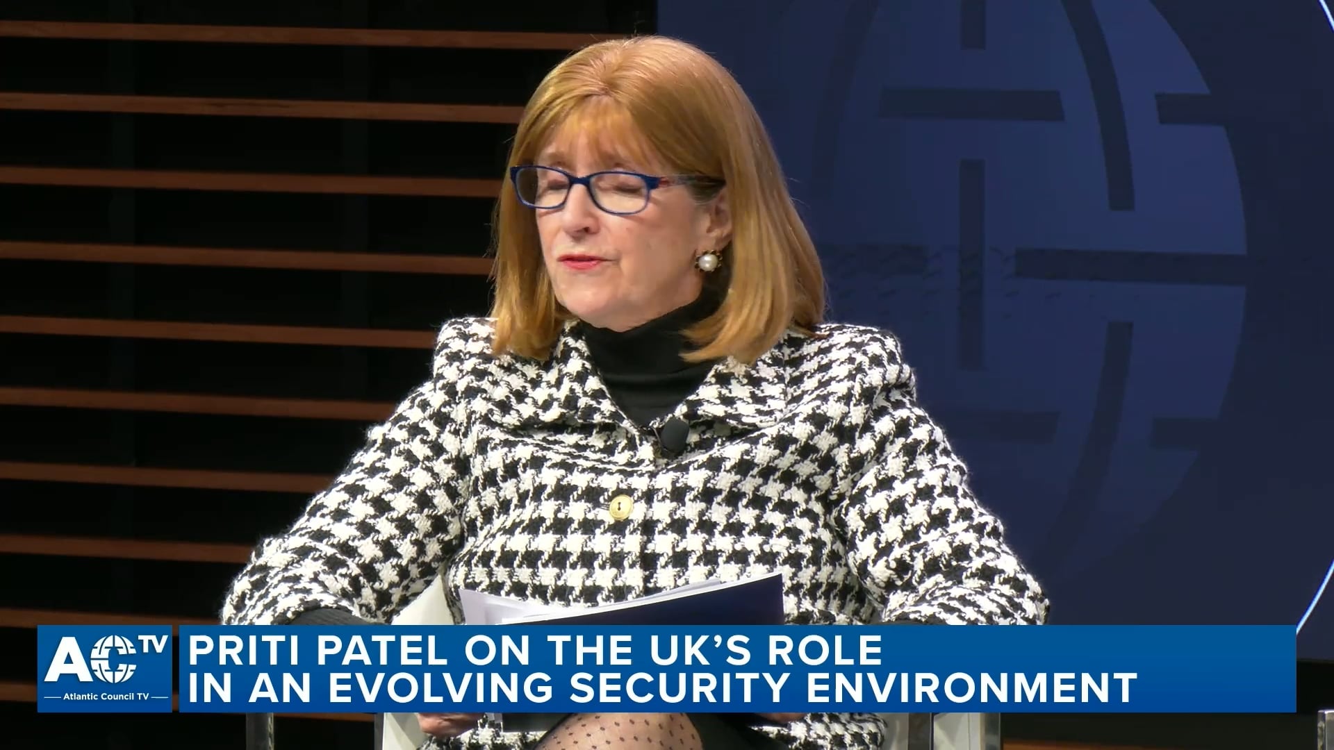 Priti Patel on the UK's role in an evolving security environment