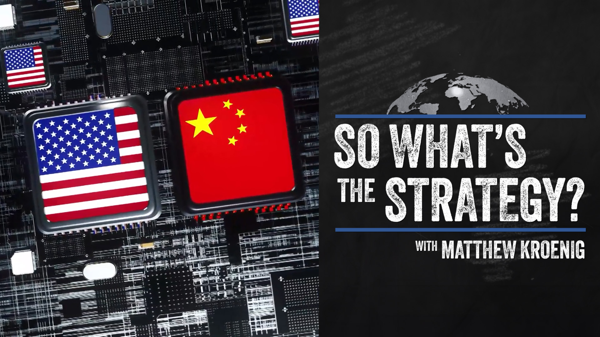 So what's the strategy for winning the tech race with China?