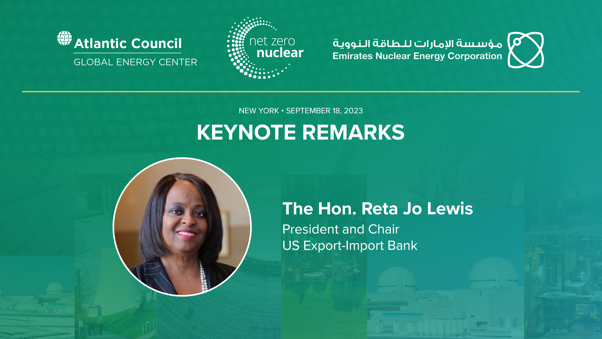 Keynote remarks by Reta Jo Lewis, US Export-Import Bank President