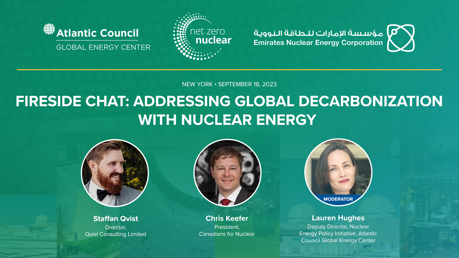 Fireside chat: Addressing global decarbonization with nuclear energy