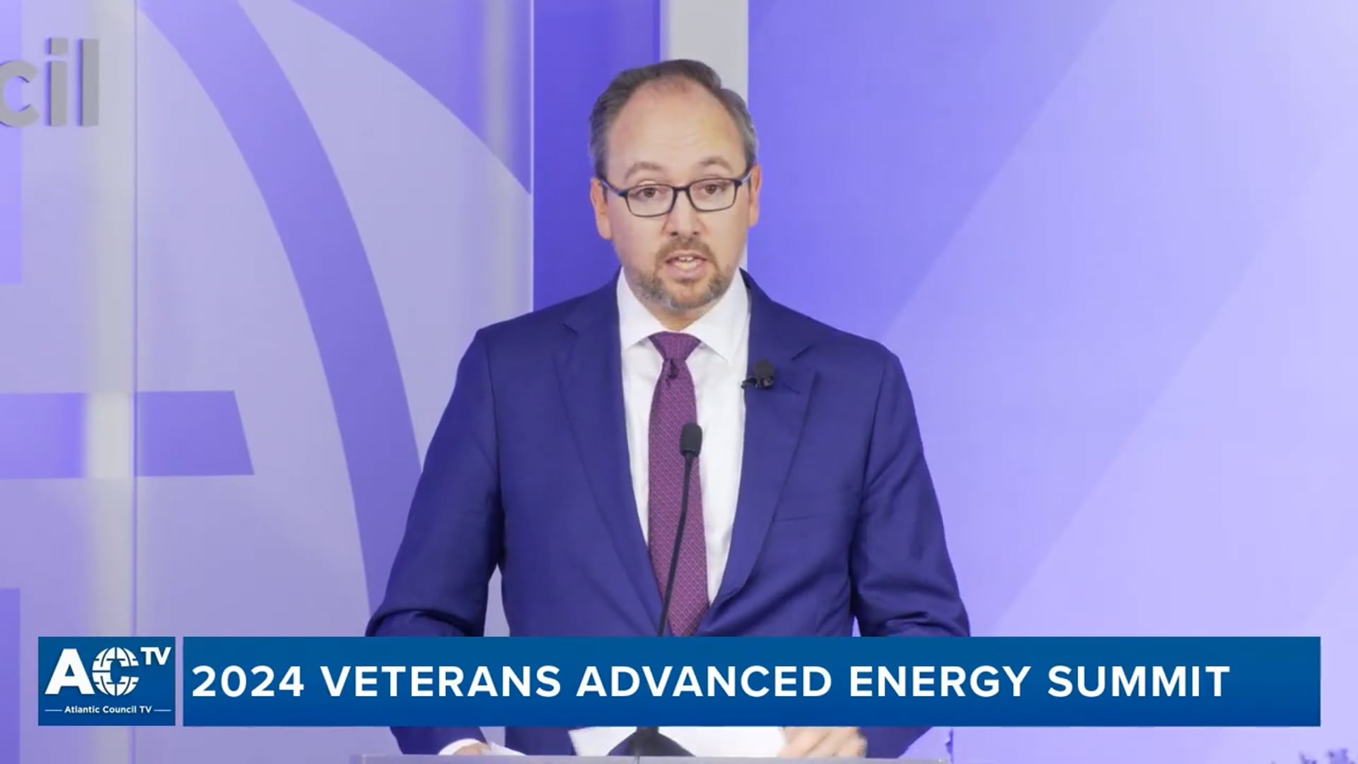 Landon Derentz opens the 2024 Veterans Advanced Energy Summit