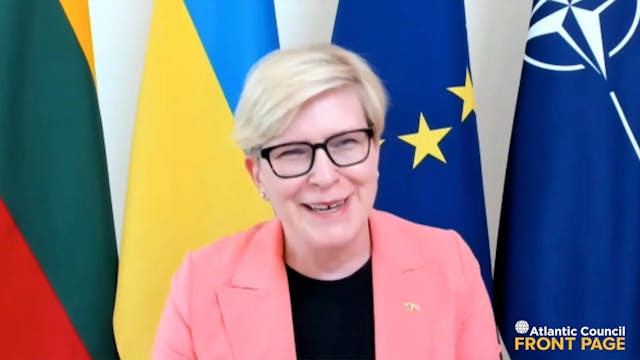 Prime Minister of Lithuania Ingrida Š...