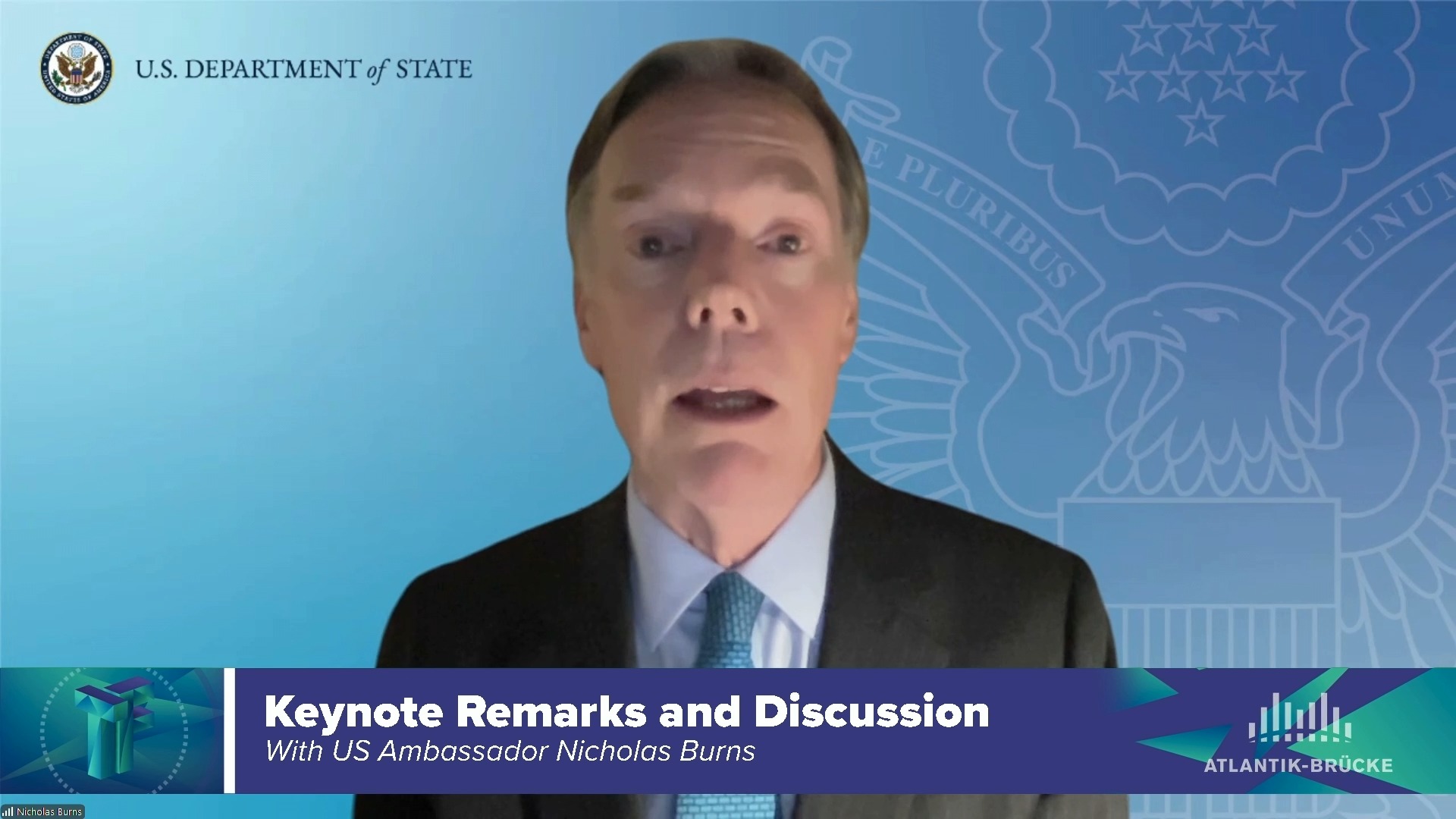 Keynote remarks and discussion with U.S. Ambassador Nicholas Burns