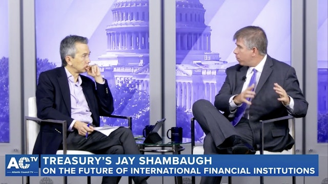 US Treasury's Jay Shambaugh on international financial institutions